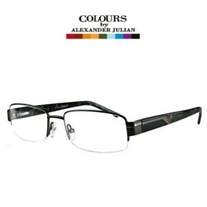Colours - Alexander Julian Men’s Gabardine Designer Eyeglasses Black 54-18-140